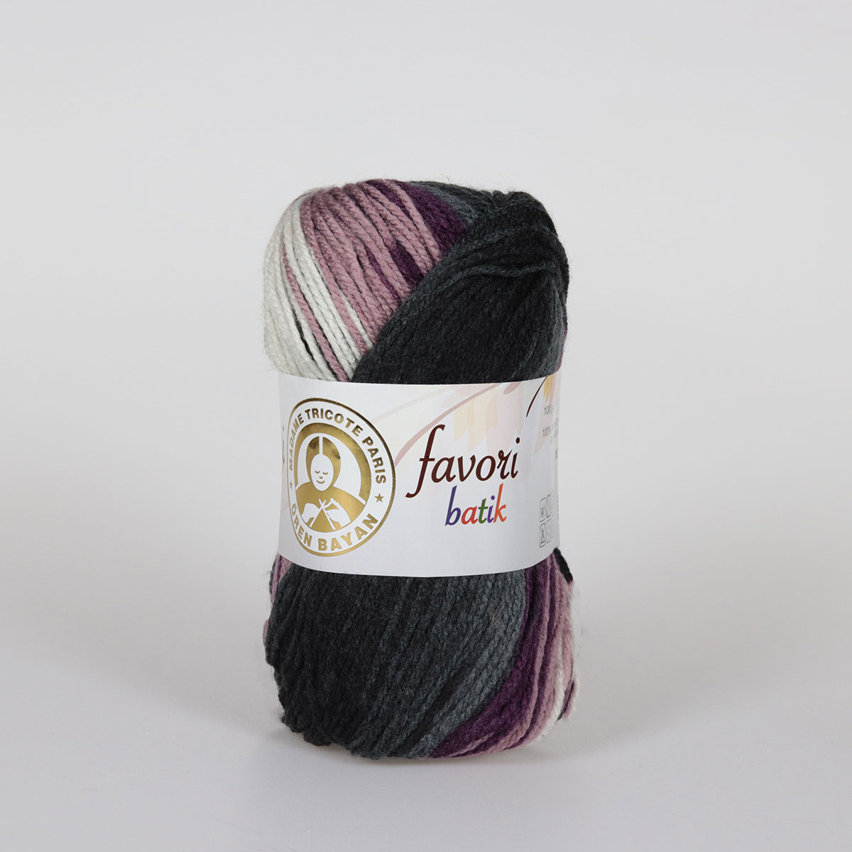 Batik Desenli Tüylenme Karşıtı İplik 5x100g – Yumuşak Doku – Favori Batik #909