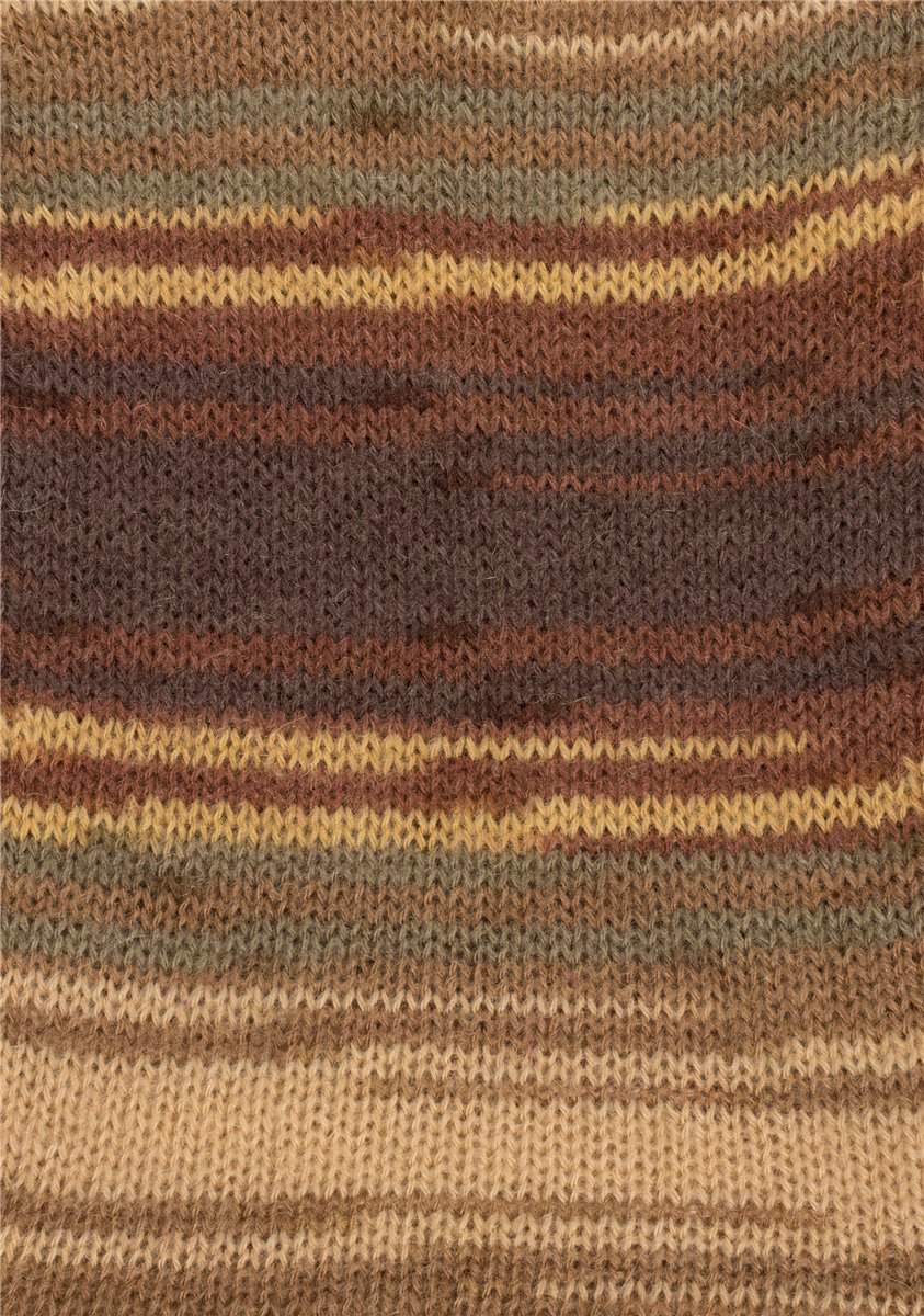 Yün Karışımlı Örgü İpliği 5x100g – Renk Geçişli – İnce ve Hafif – Angora Batik #858
