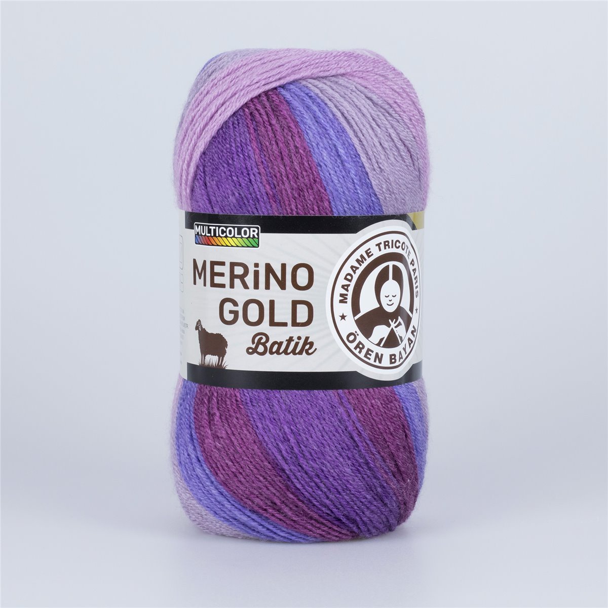 Renk Geçişli Merino Karışımı İplik 5x100g – Yumuşak ve Sıcak – Merino Gold Batik #840