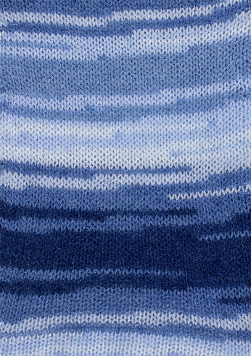 Yün Karışımlı Örgü İpliği 5x100g – Renk Geçişli – İnce ve Hafif – Angora Batik #856