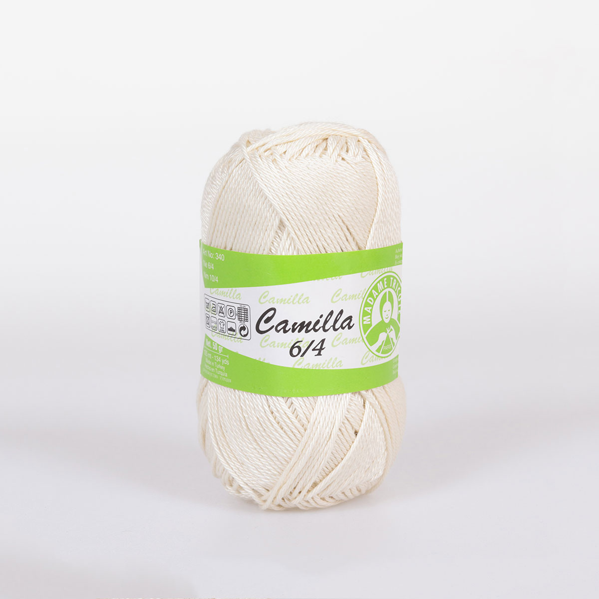 İnce ve Parlak Pamuklu Örgü İpliği 5x50g – Merserize – Camilla #5306