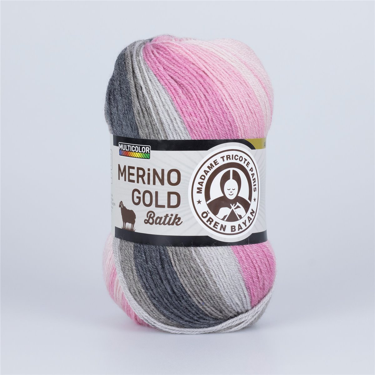 Renk Geçişli Merino Karışımı İplik 5x100g – Yumuşak ve Sıcak – Merino Gold Batik #838