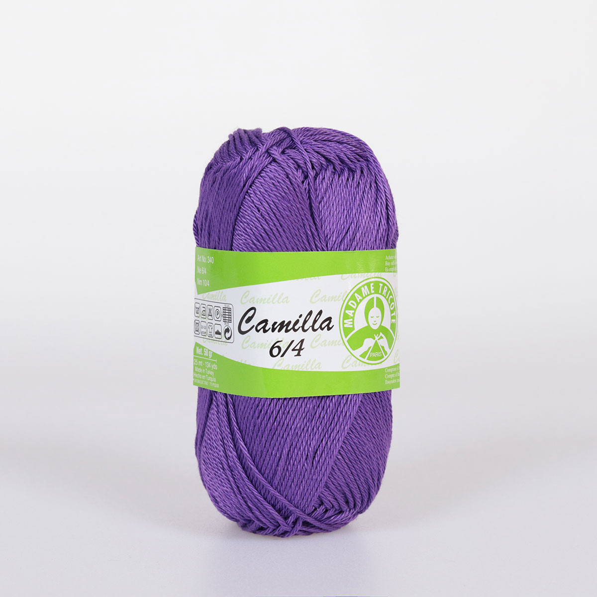 İnce ve Parlak Pamuklu Örgü İpliği 5x50g – Merserize – Camilla #5060