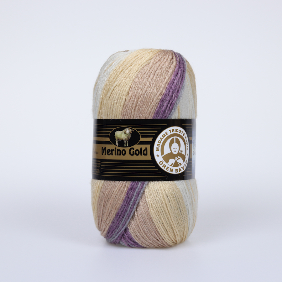 Renk Geçişli Merino Karışımı İplik 5x100g – Yumuşak ve Sıcak – Merino Gold Batik #807