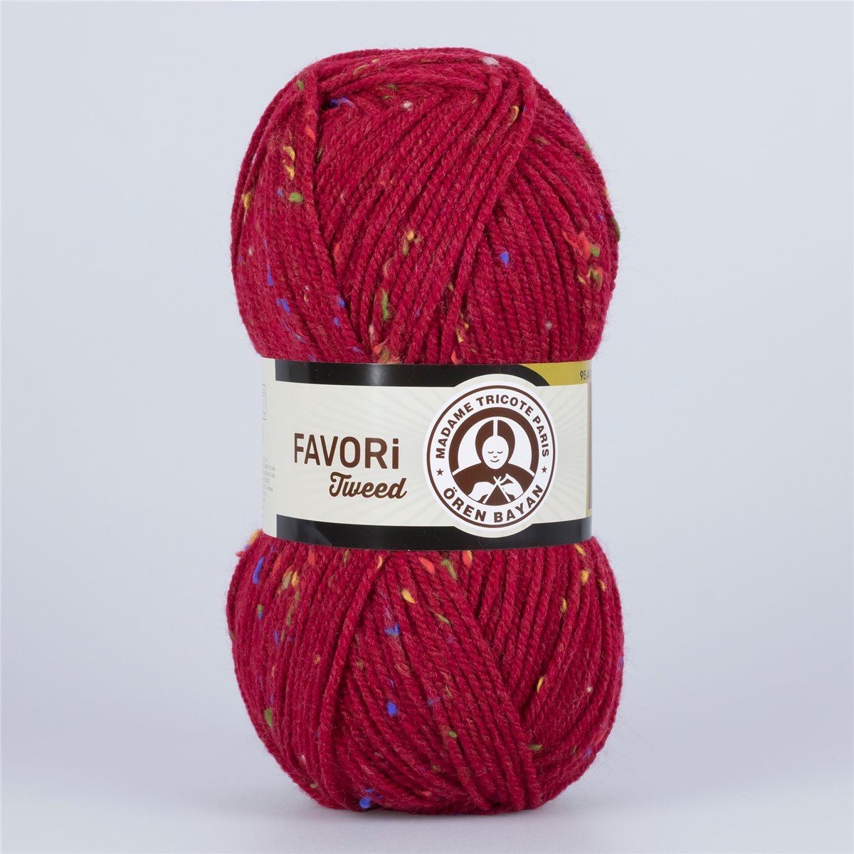 Noktalı Desenli Yumuşak Doku İplik 5x100g – Tüylenme Yapmaz – Favori Tweed #034C