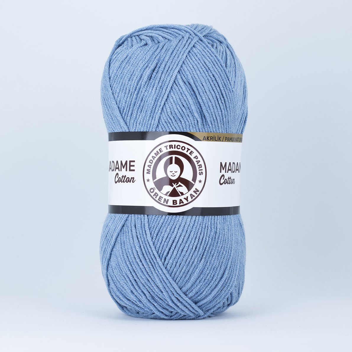 Yumuşak Pamuk Karışımı Örgü İpliği 3x100g – Dört Mevsim Kullanım – Madame Cotton #013