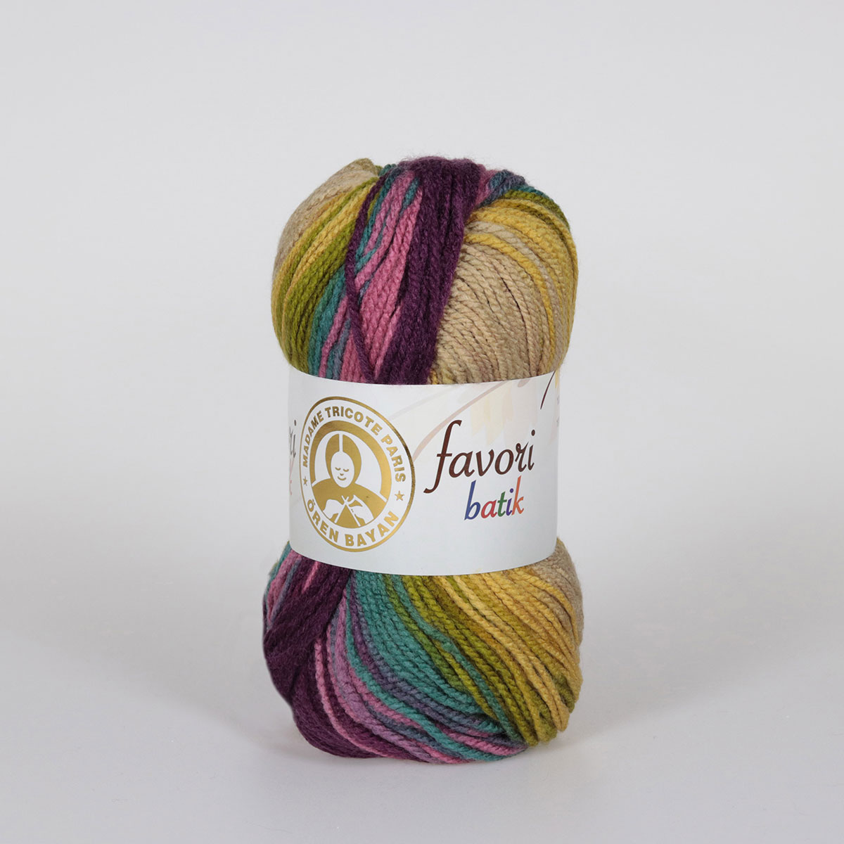 Batik Desenli Tüylenme Karşıtı İplik 5x100g – Yumuşak Doku – Favori Batik #901